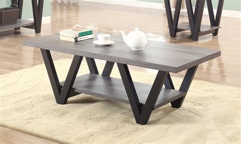 Black And Gray Coffee Table Set